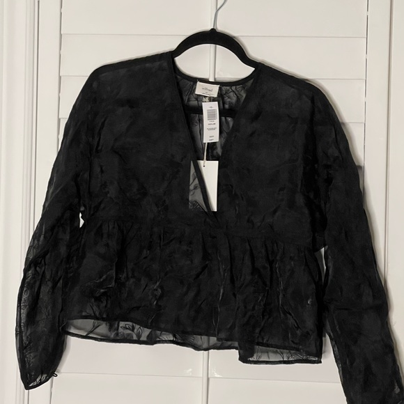 WILFRED PEPLUM TOP - Picture 1 of 2